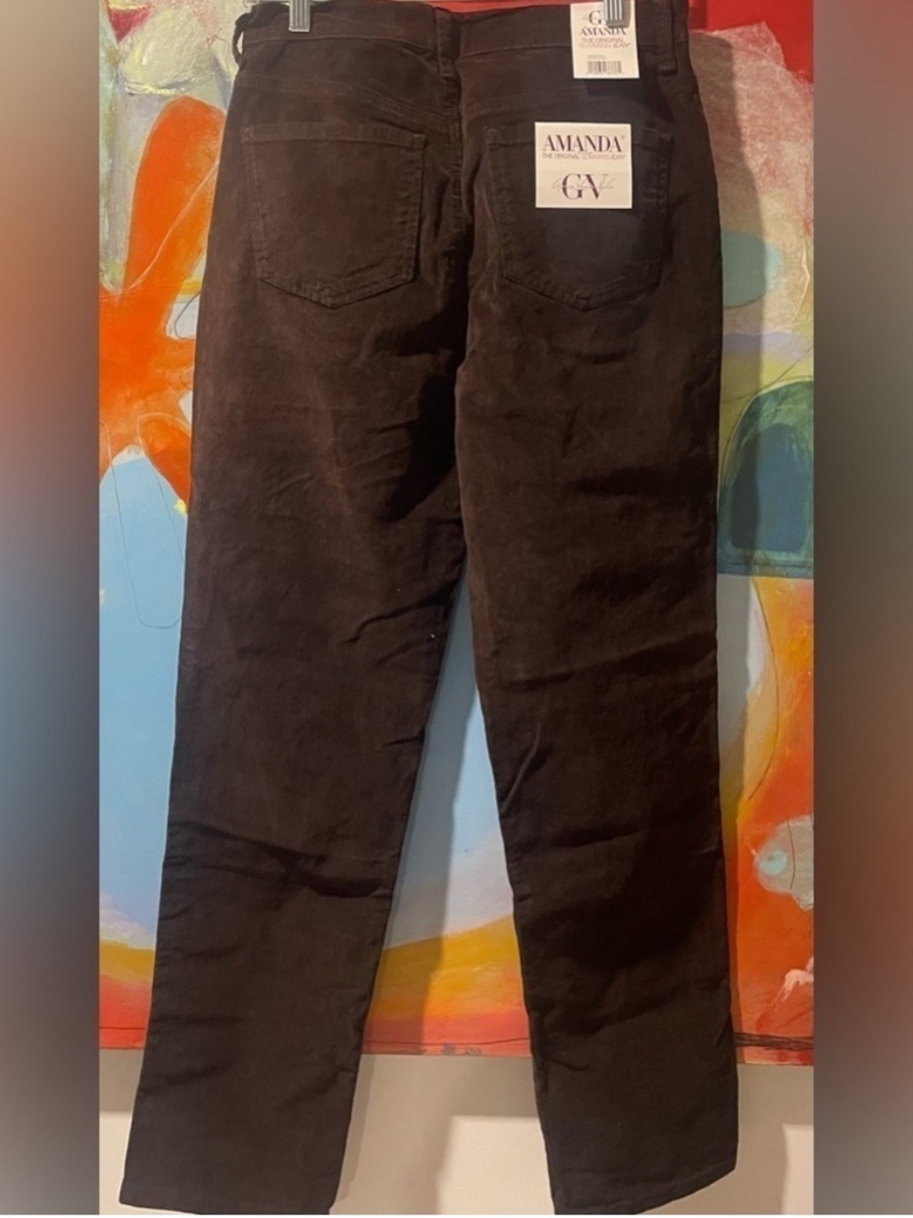 Gloria Vanderbilt Cordaroy
Women's Size 4 Amanda Brown Cotton/Spandex 5 Pocket - Picture 5 of 5